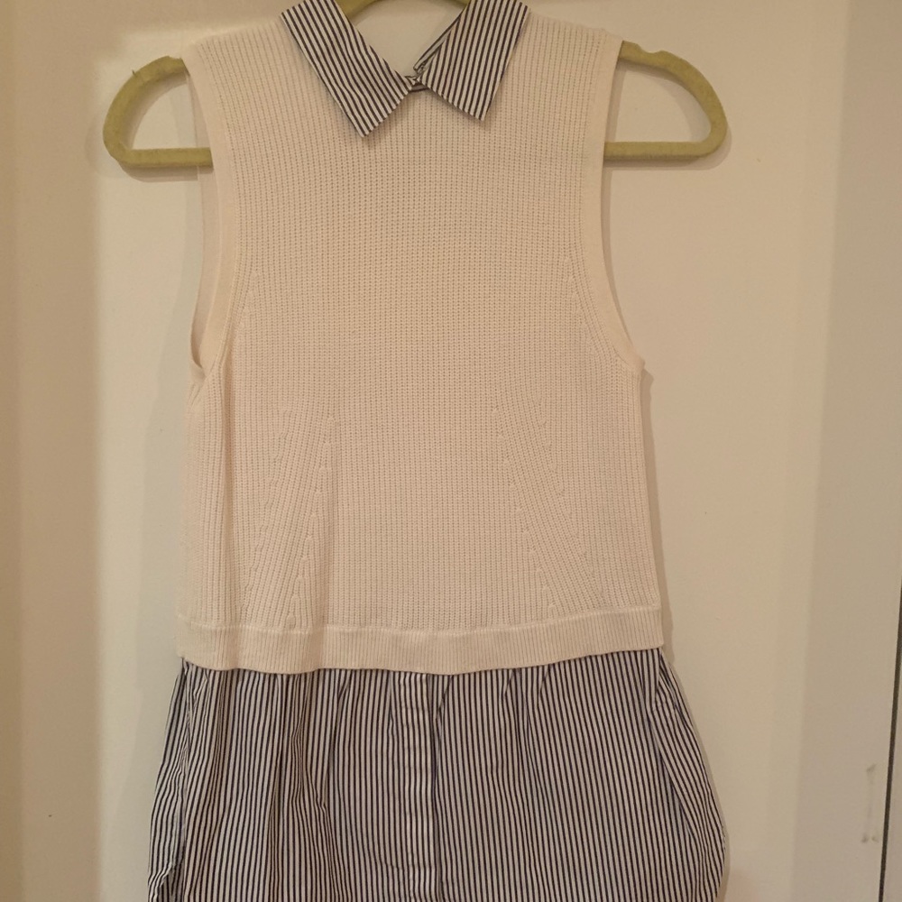 Club Monaco sleeveless sweater with collar